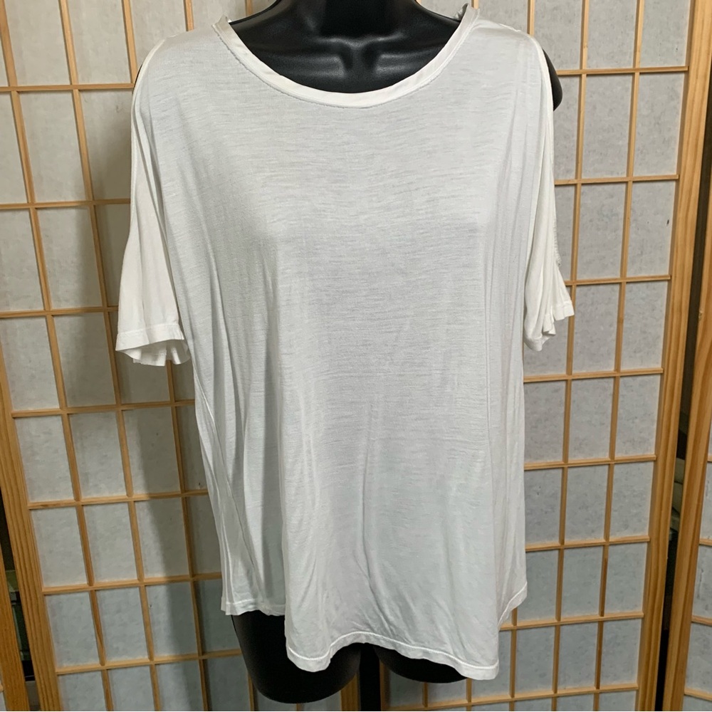 Paige Soft & Slinky Exposed Shoulder Tee